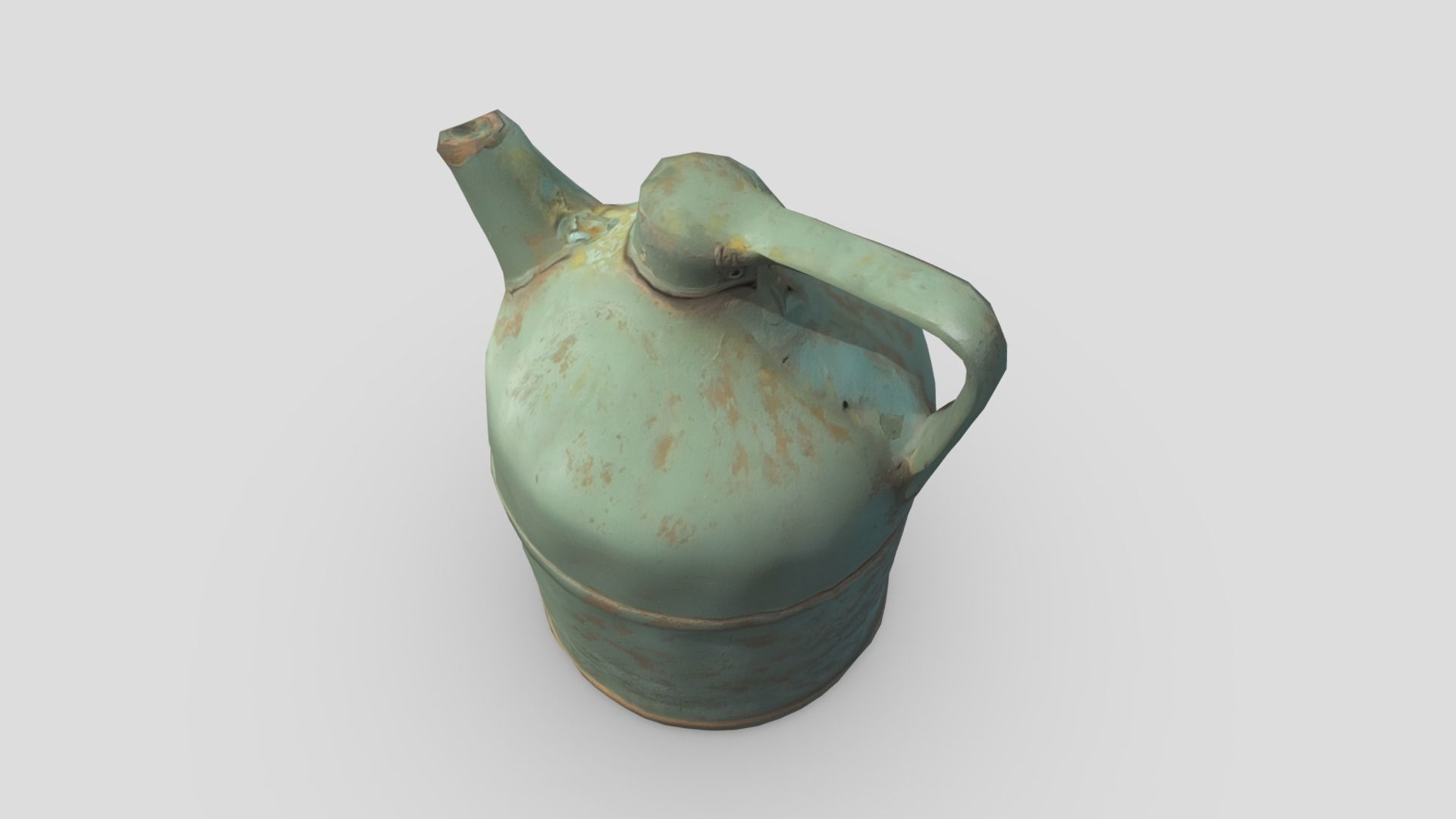 Rusty Oil Can Low-poly 3D model_5