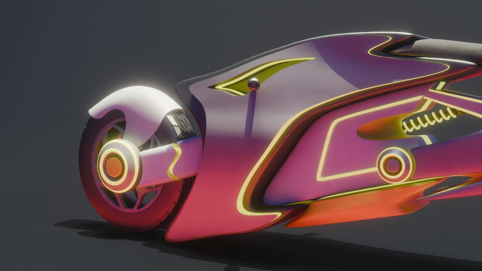 Scifi Bike 3D model_4