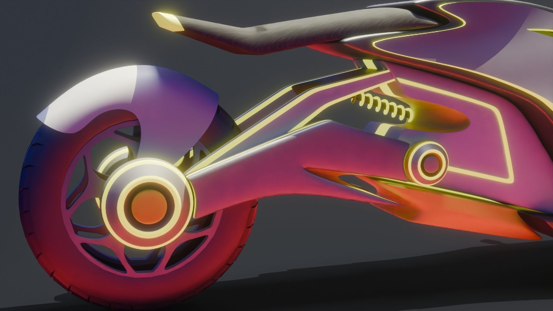Scifi Bike 3D model_3