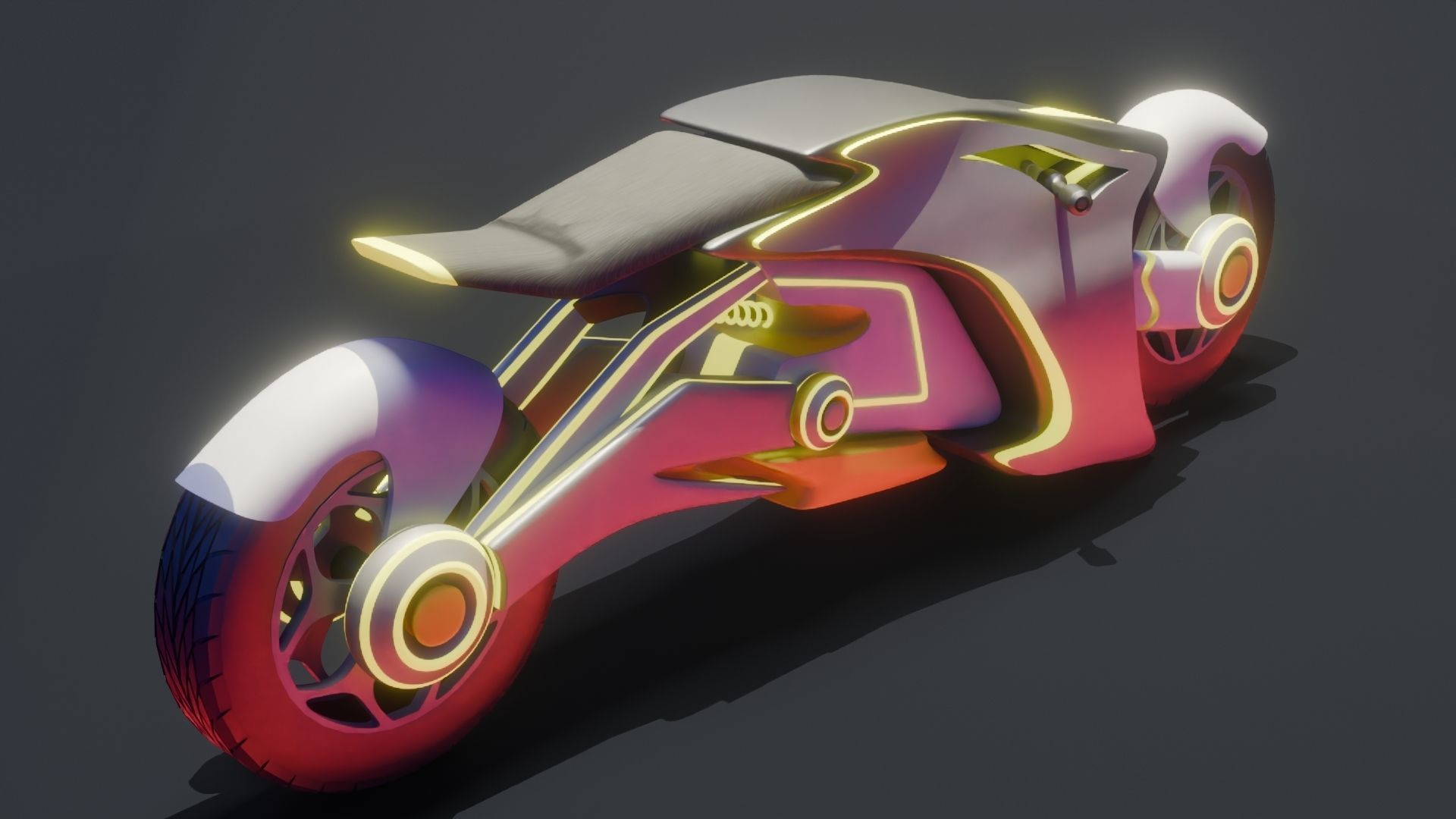 Scifi Bike 3D model_2