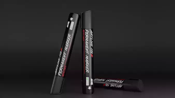 Marker Pen 3d Model 3D model