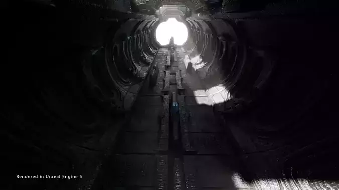 Vintage SciFi Pack VOL 7 Alien corridor