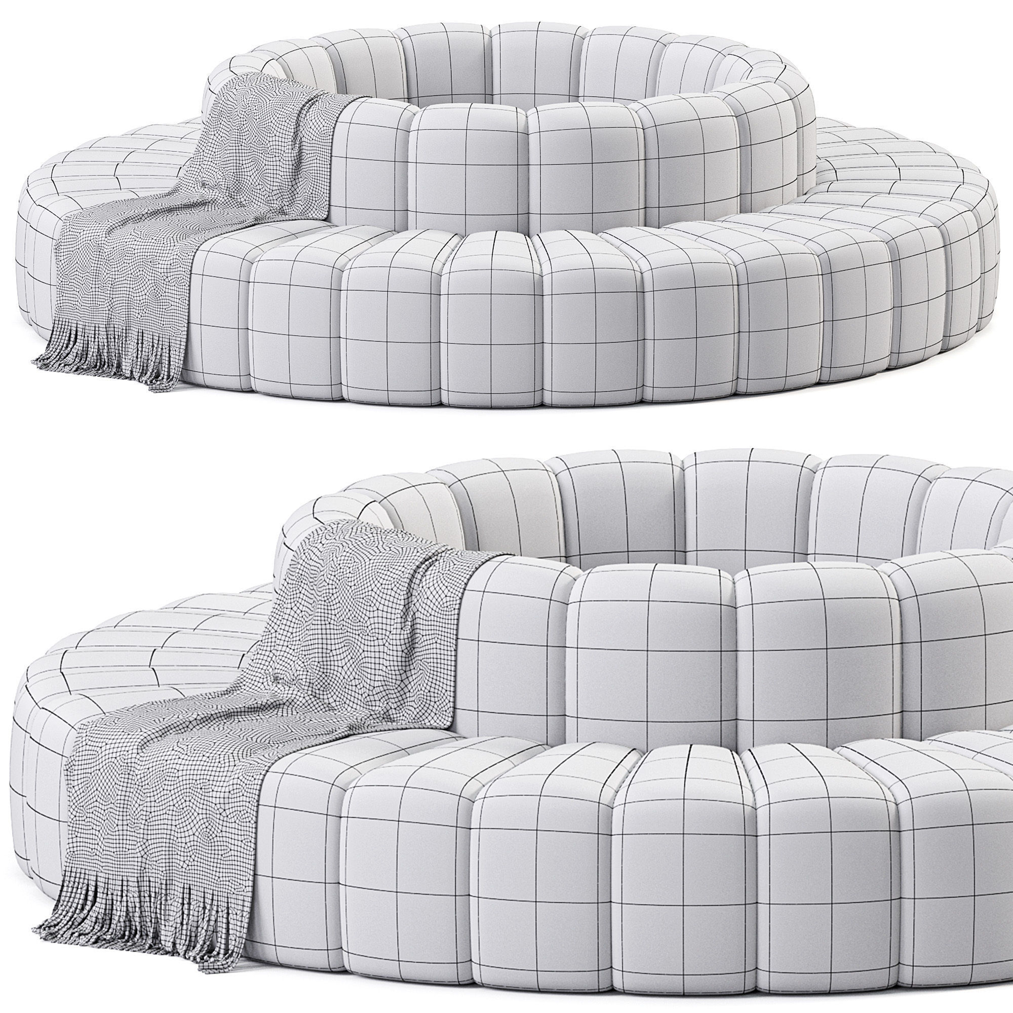 BOB Sofa By Bla Station Low-poly 3D model_6