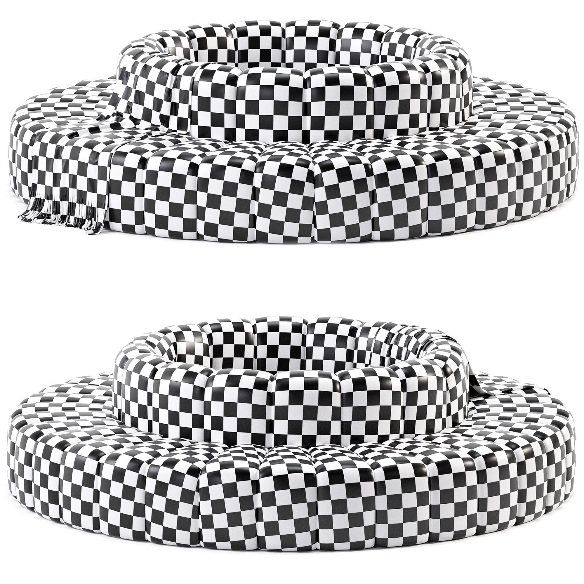 BOB Sofa By Bla Station Low-poly 3D model_5