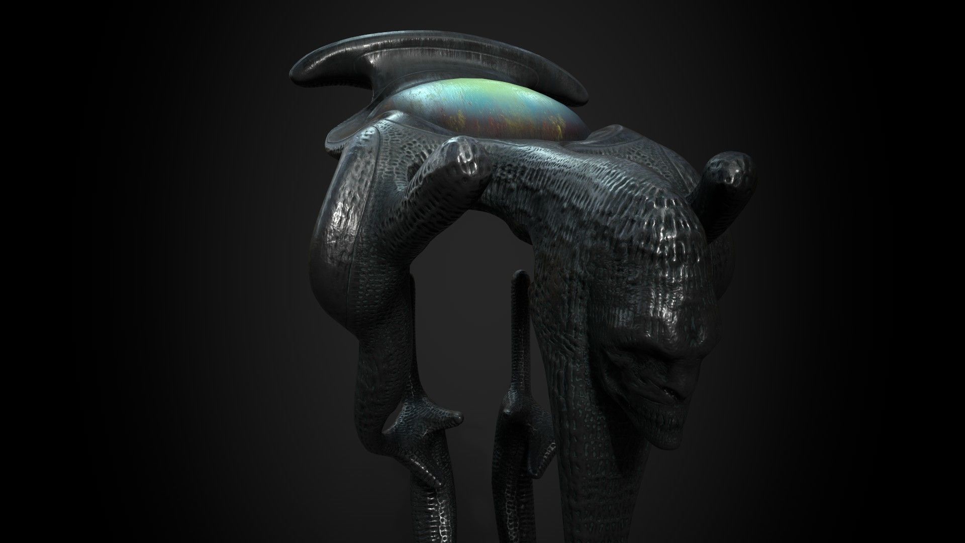 Vintage SciFi Pack VOL 8 Control screen Low-poly 3D model_5