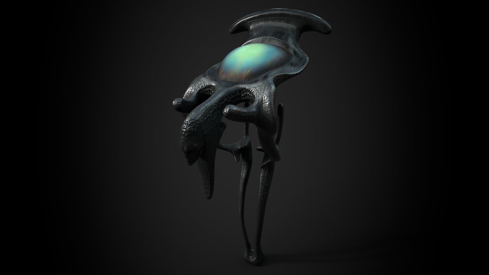 Vintage SciFi Pack VOL 8 Control screen Low-poly 3D model_3