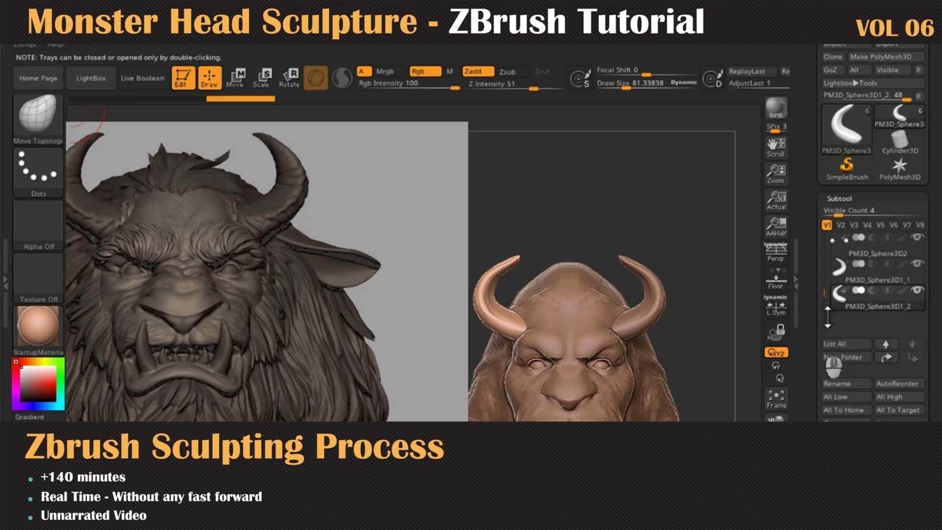 Monster Head - ZBrush Sculpture Series Vol6   3D model_3