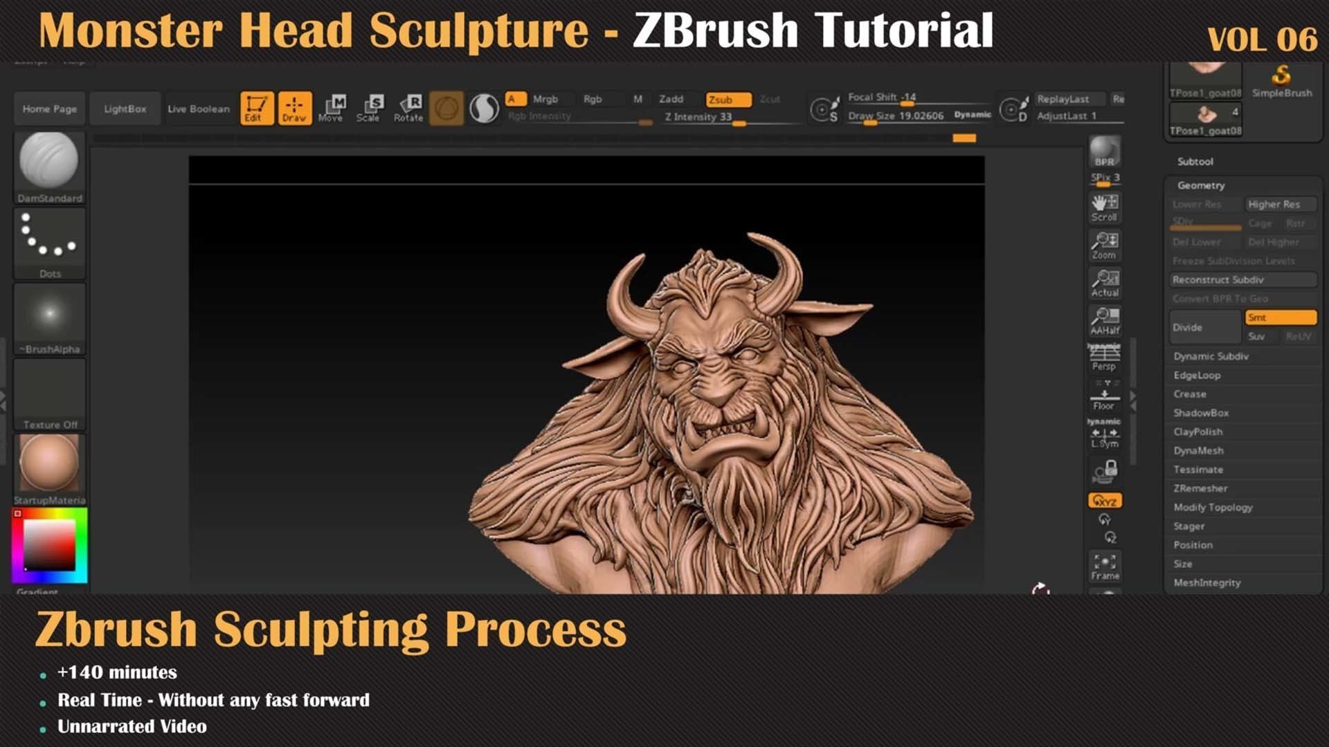 Monster Head - ZBrush Sculpture Series Vol6   3D model_4