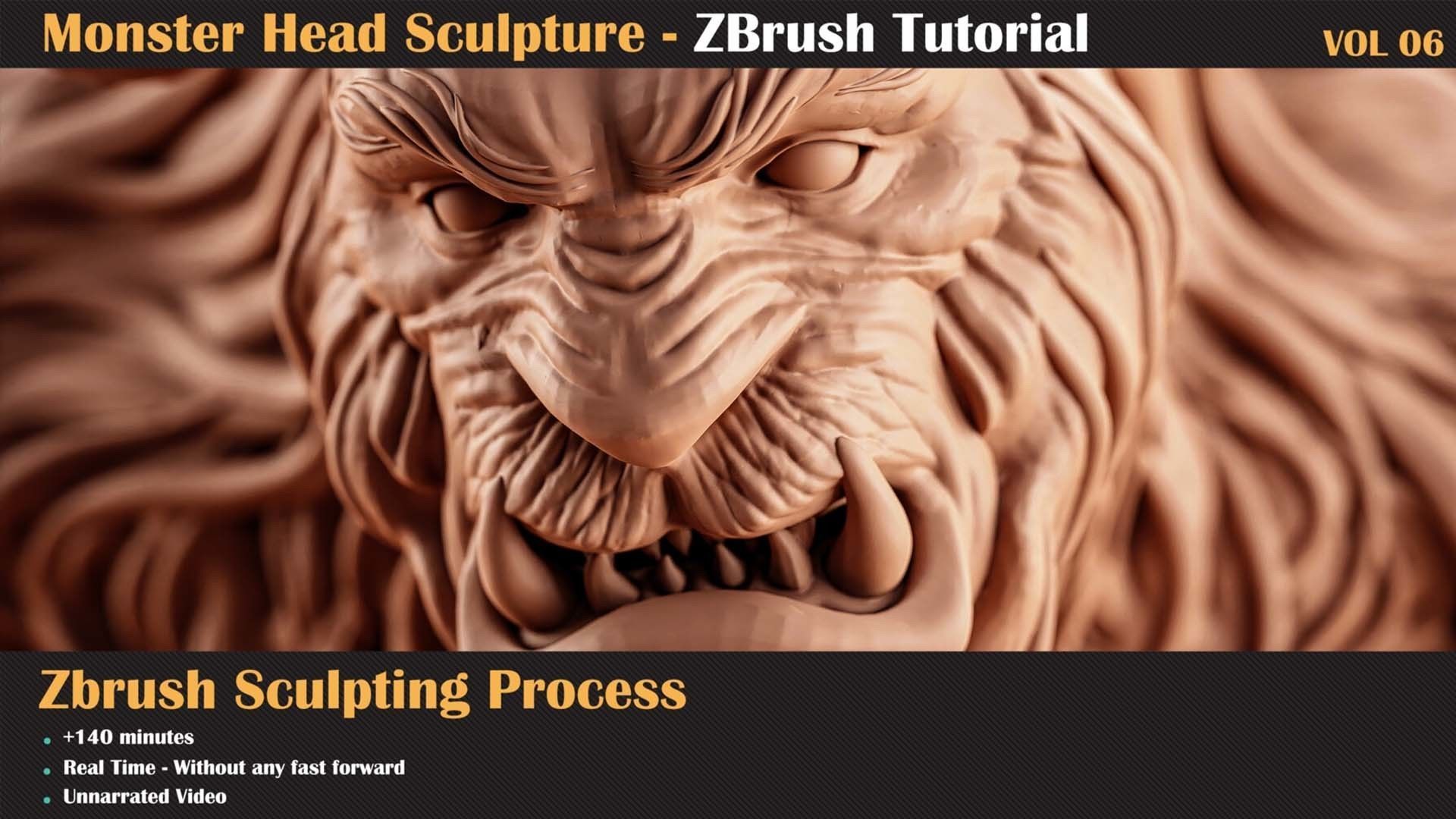 Monster Head - ZBrush Sculpture Series Vol6   3D model_2