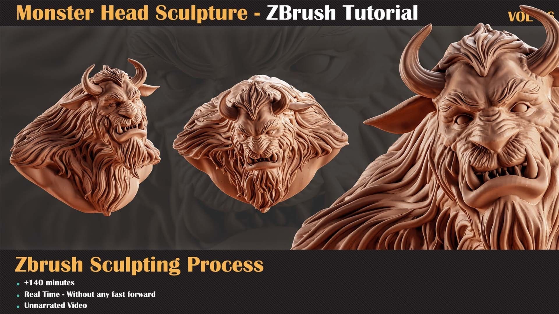 Monster Head - ZBrush Sculpture Series Vol6   3D model_1