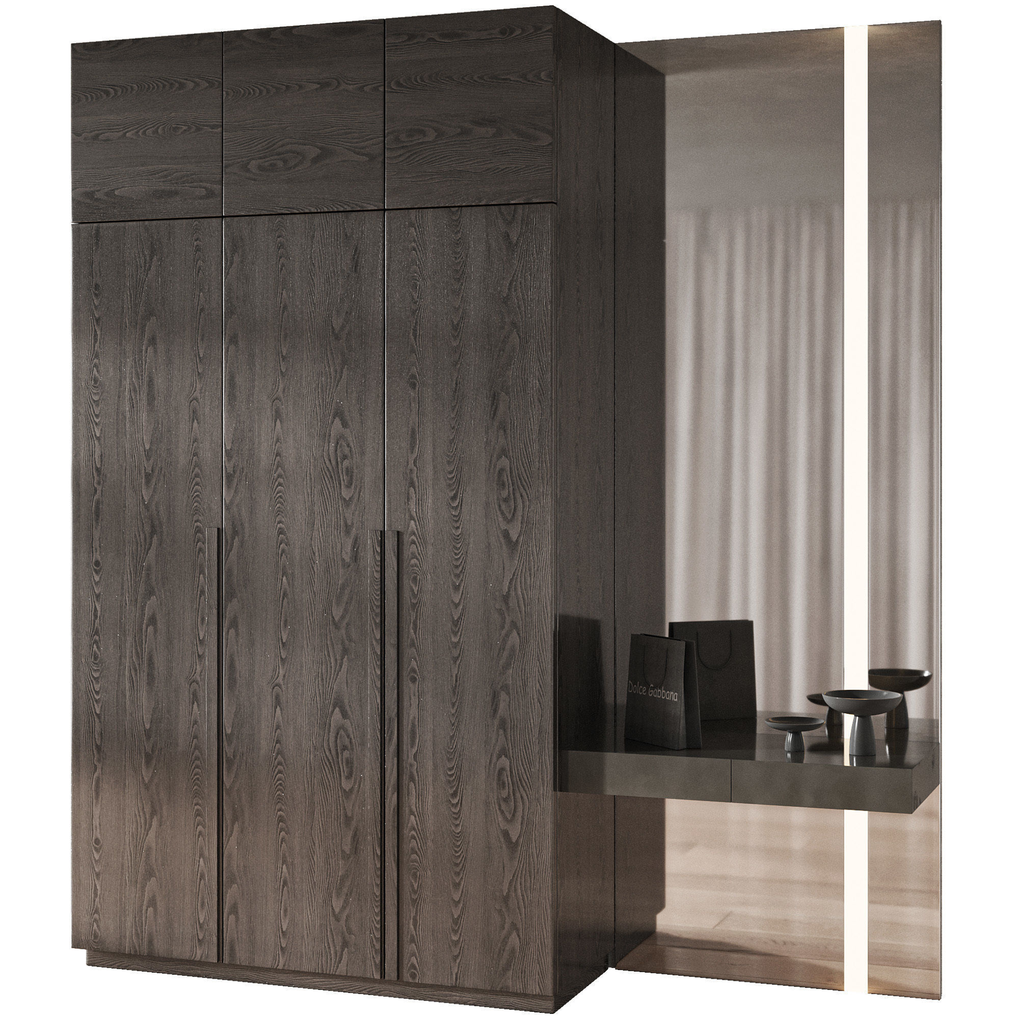 Hallway 08 Low-poly 3D model_4