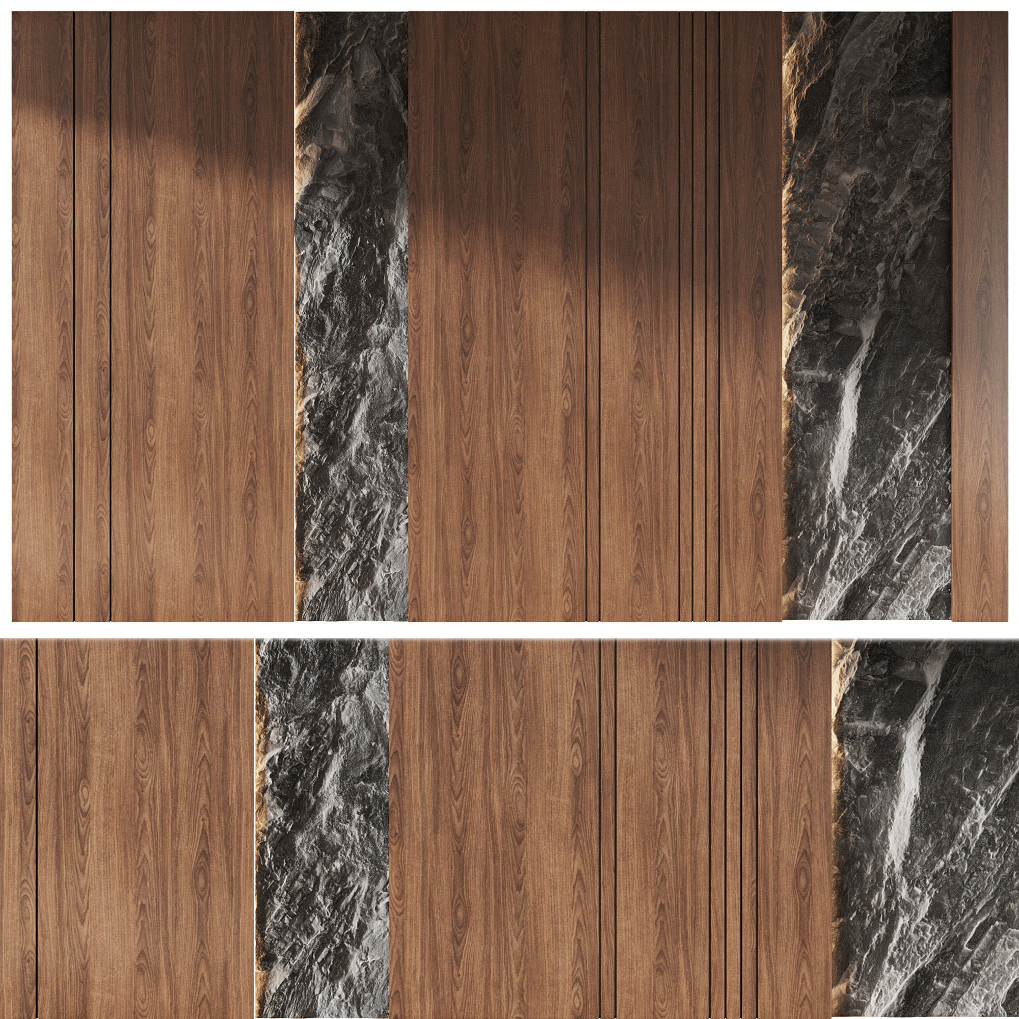 Decorative Panel 004 Low-poly 3D model_3