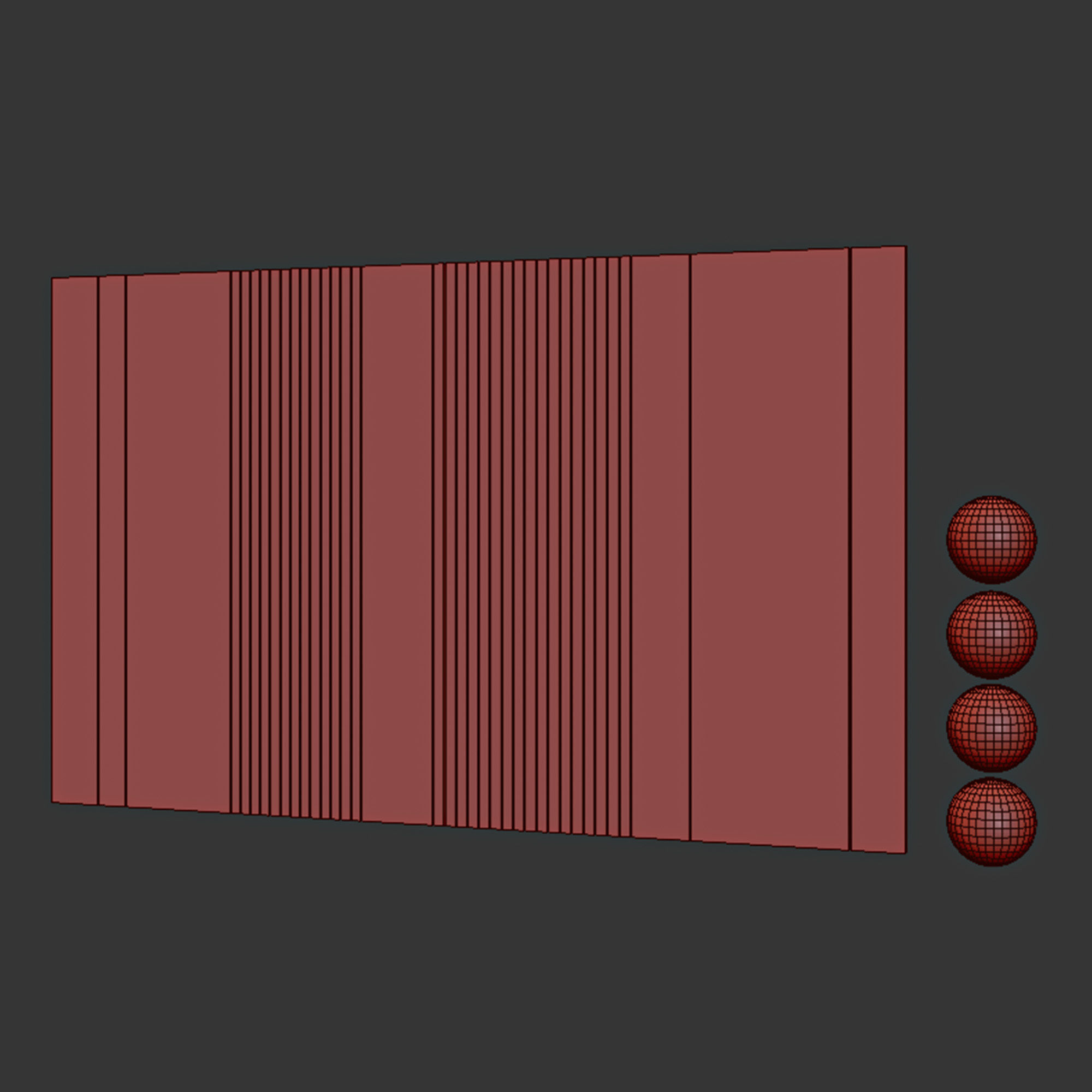 Decorative Panel 004 Low-poly 3D model_4