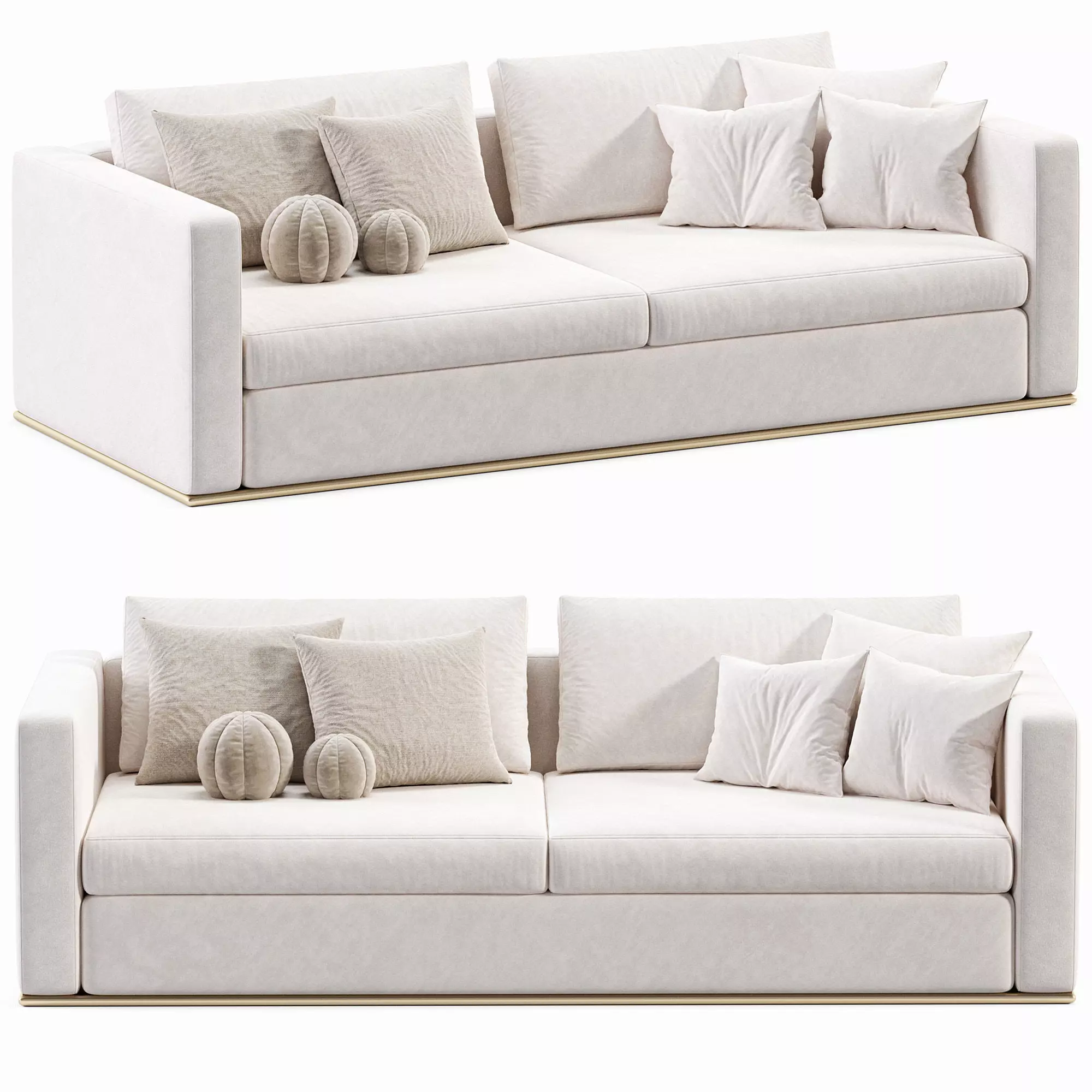 Burton James 649 SOFA Low-poly 3D model_0