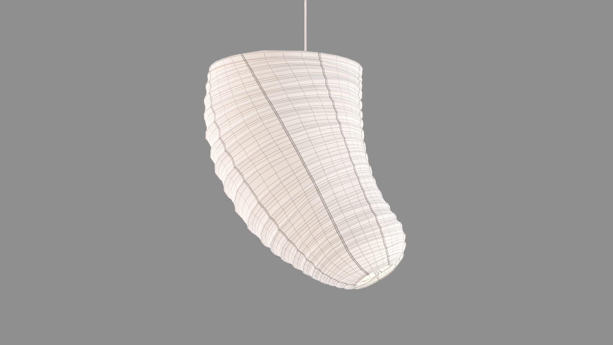 Akari VB-13C Lamp by Isamu Noguchi 3D model_10