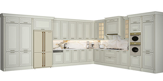 classic kitchen cabinet 3D model