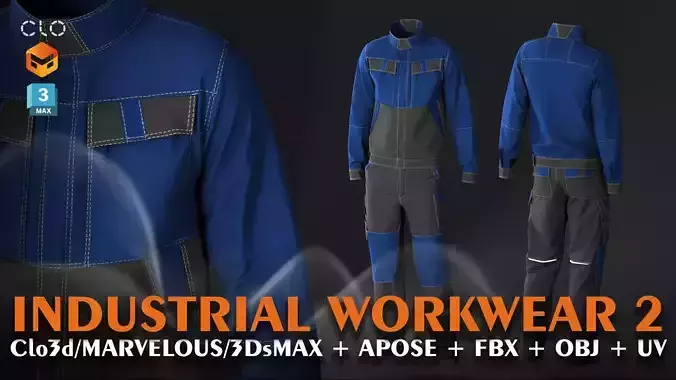 INDUSTRIAL WORKWEAR 3D MODEL
