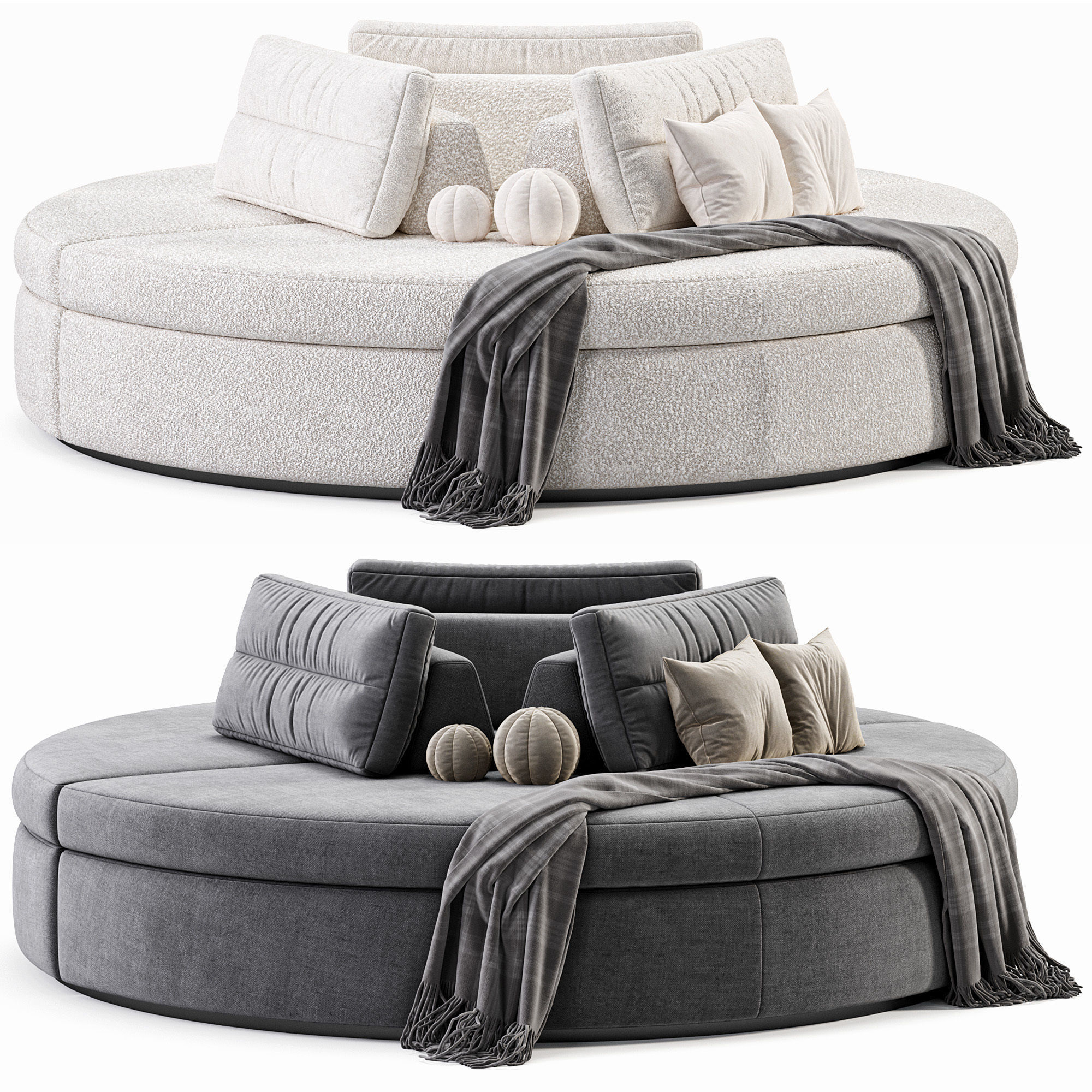 Sofa Dema Low-poly 3D model_1