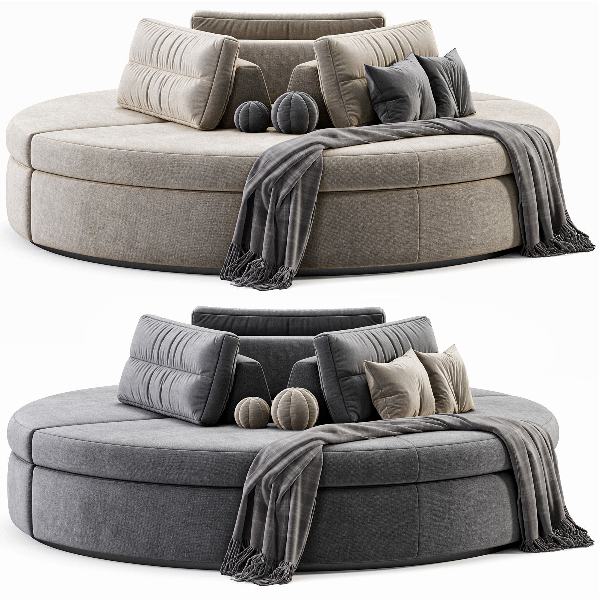 Sofa Dema Low-poly 3D model_3