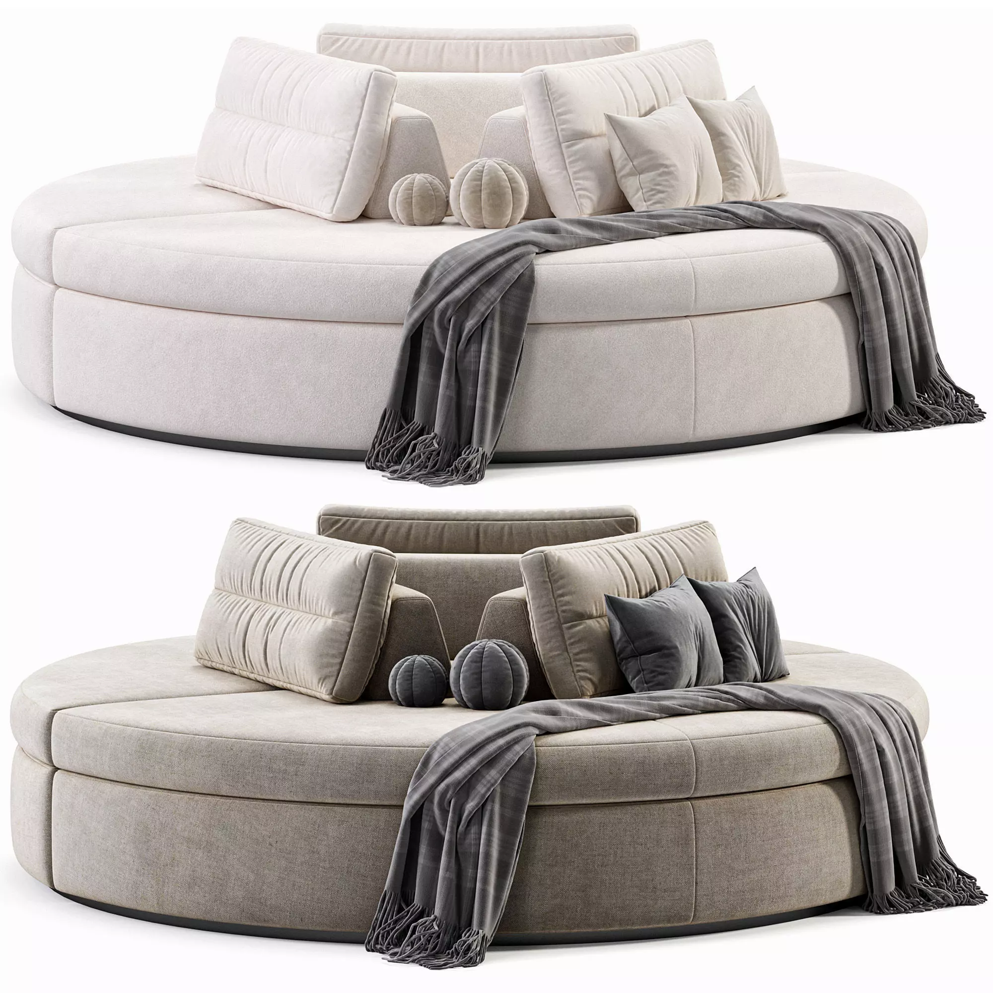 Sofa Dema Low-poly 3D model_0