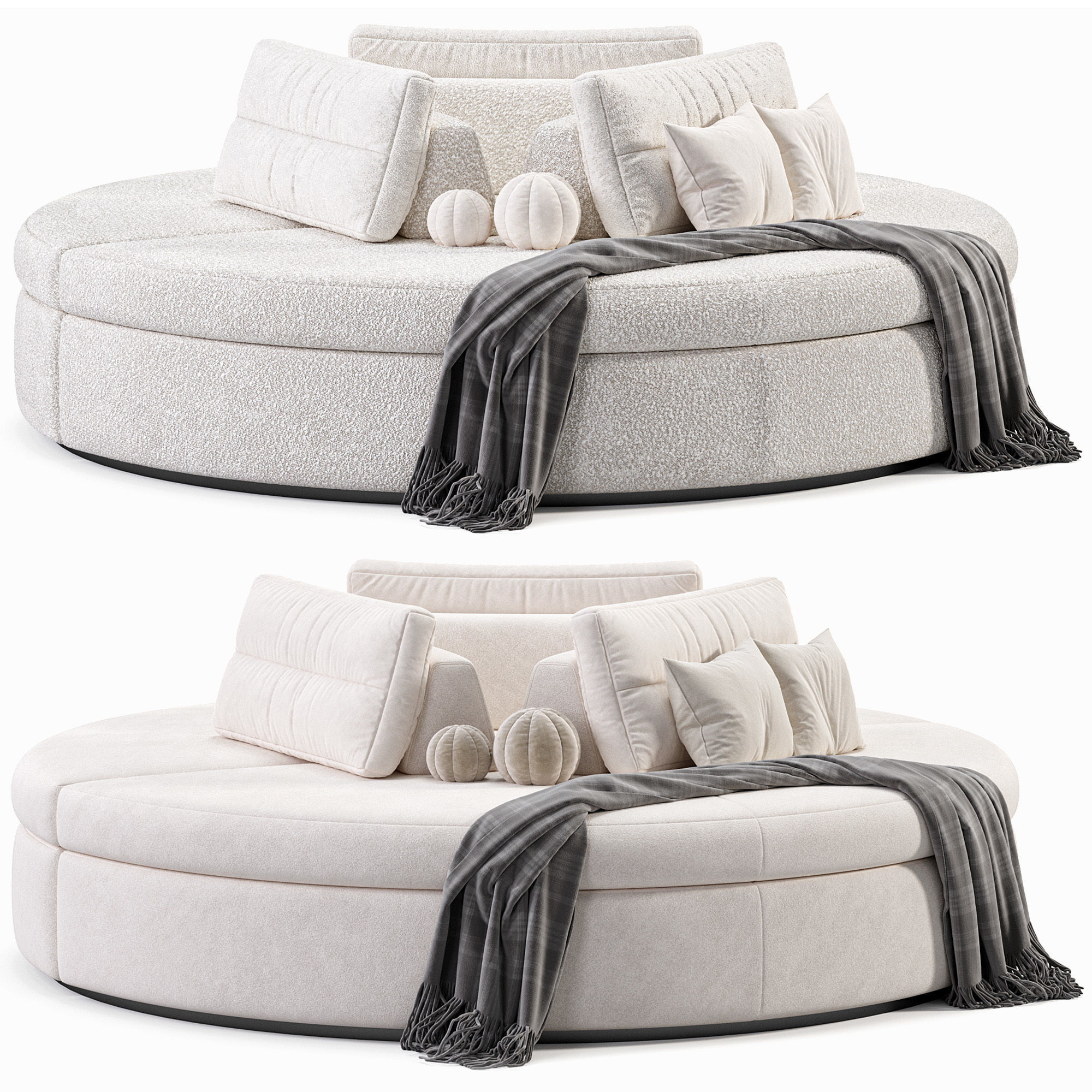 Sofa Dema Low-poly 3D model_2