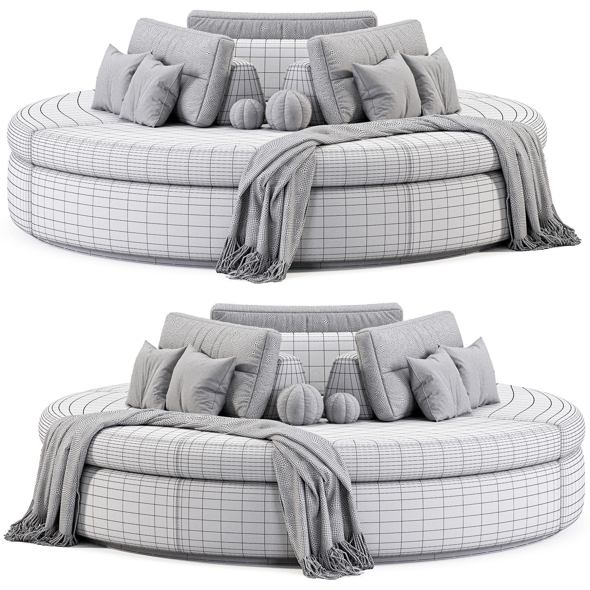 Sofa Dema Low-poly 3D model_5