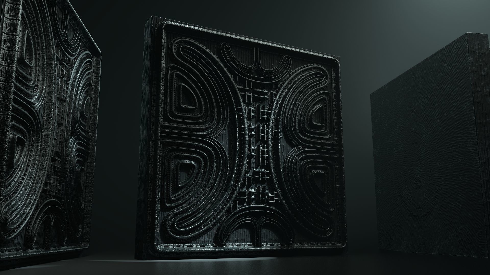 Vintage SciFi Pack VOL 11 Walls Low-poly 3D model_11