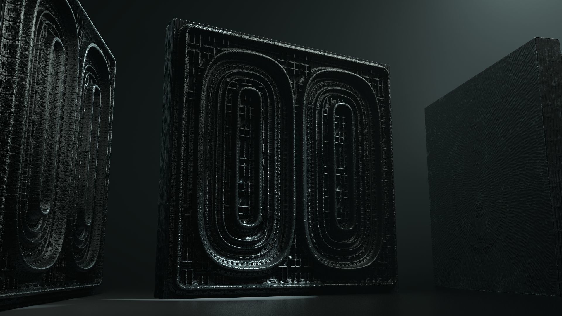 Vintage SciFi Pack VOL 11 Walls Low-poly 3D model_12