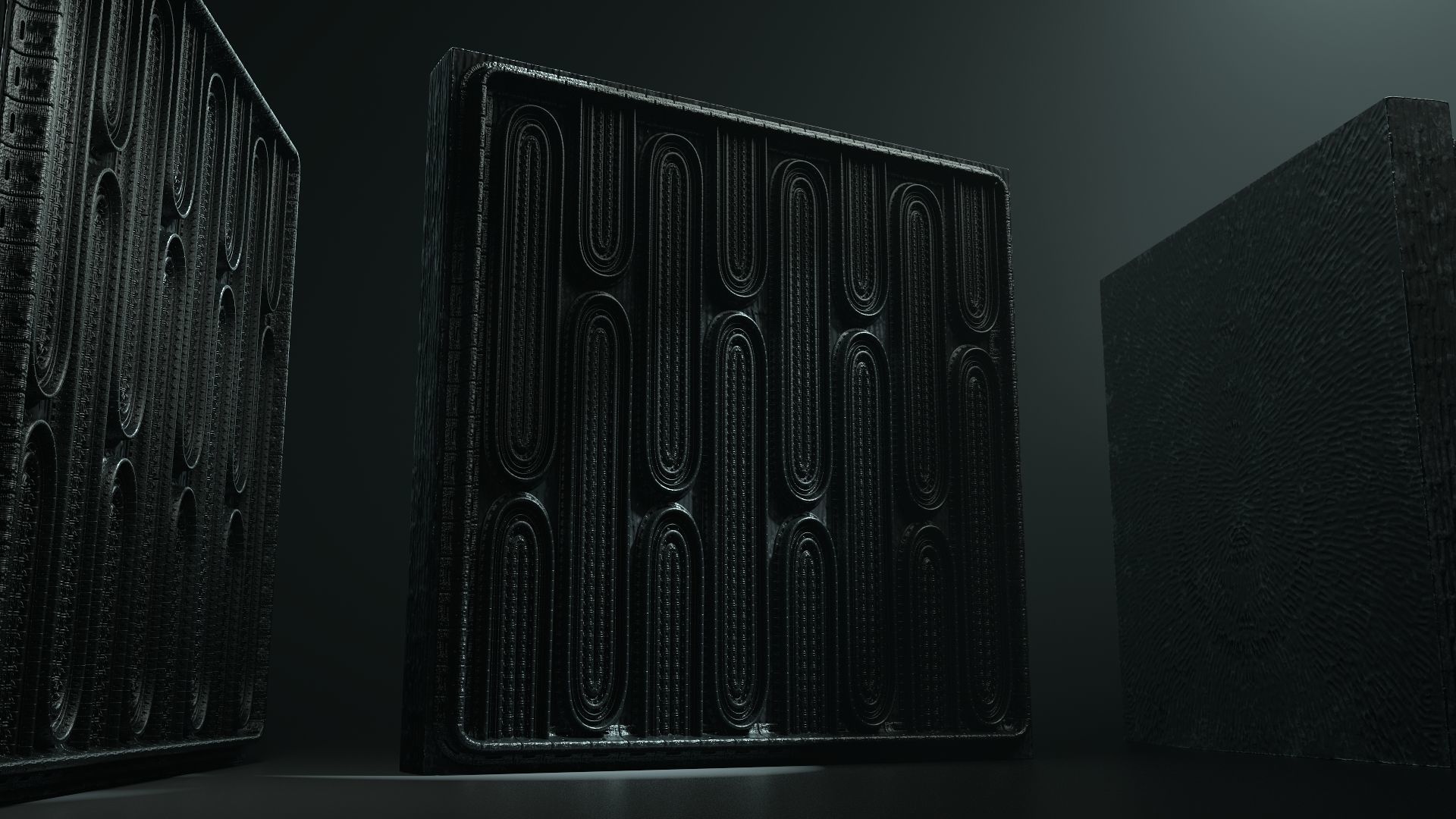 Vintage SciFi Pack VOL 11 Walls Low-poly 3D model_4