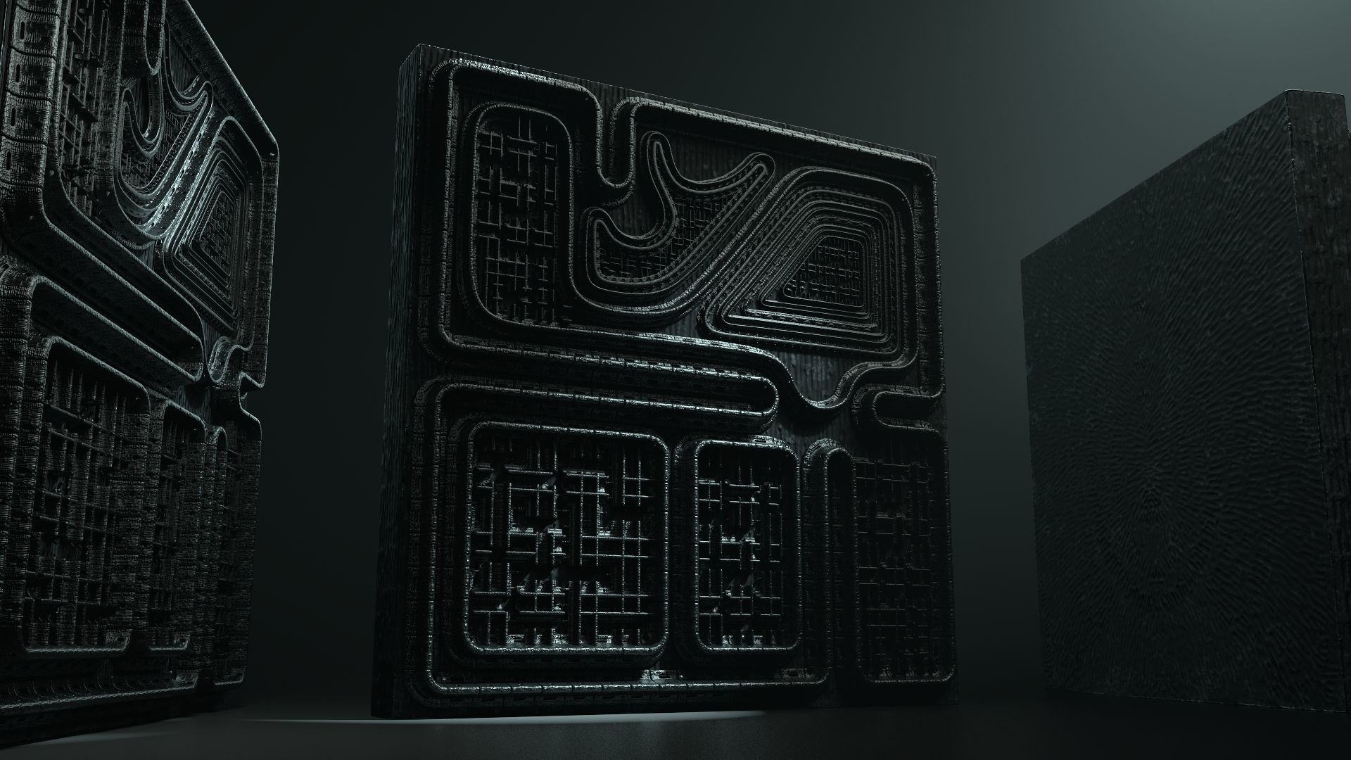 Vintage SciFi Pack VOL 11 Walls Low-poly 3D model_10