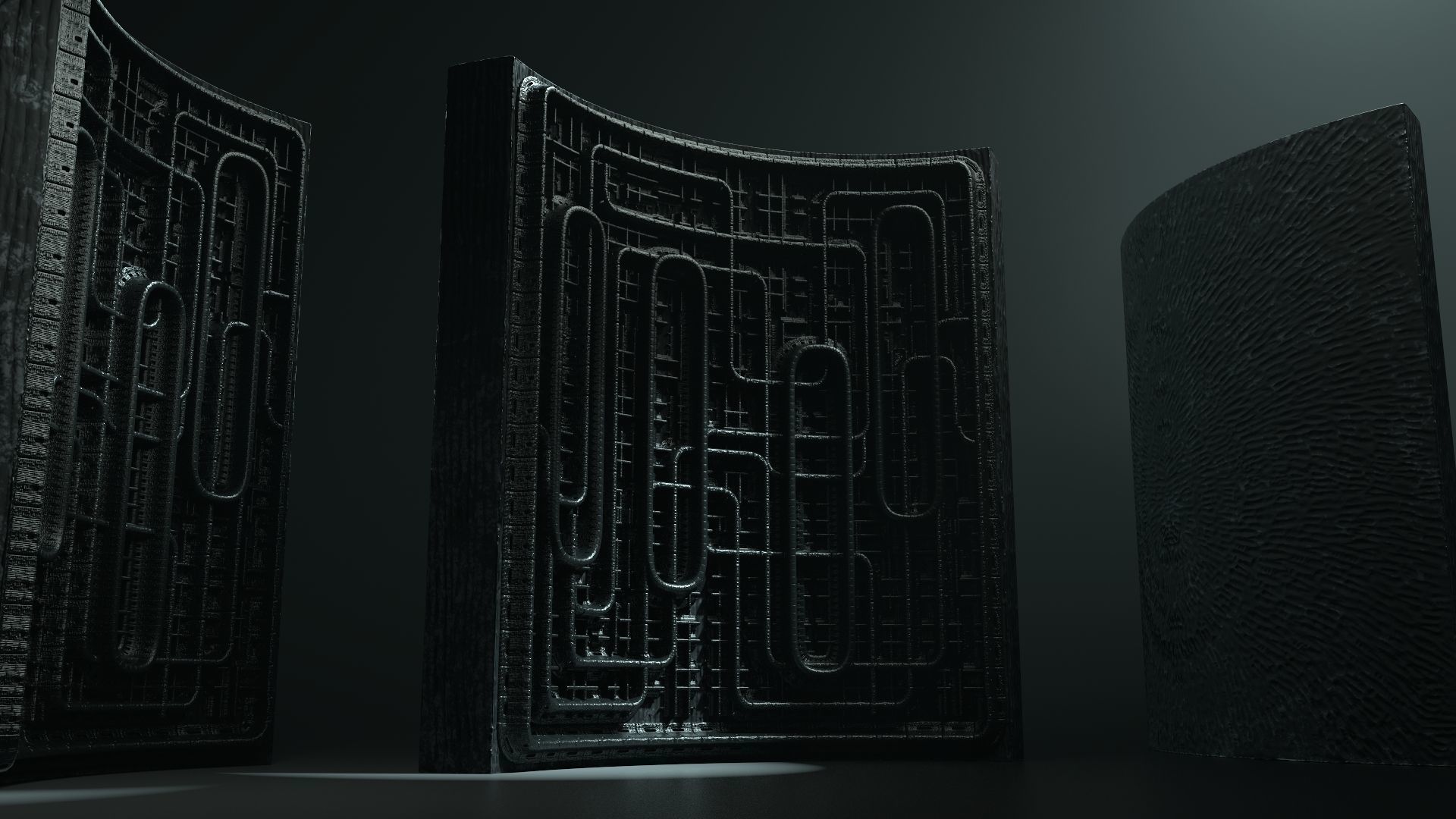 Vintage SciFi Pack VOL 11 Walls Low-poly 3D model_3