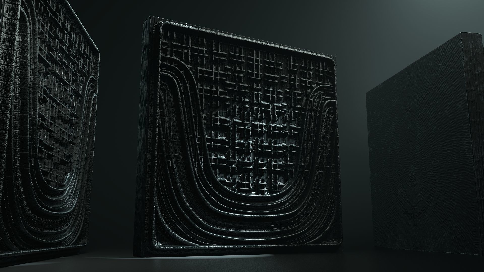 Vintage SciFi Pack VOL 11 Walls Low-poly 3D model_13