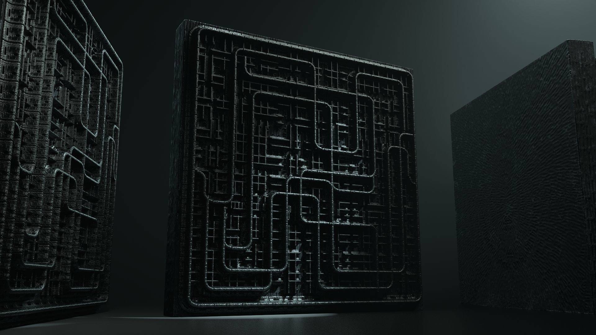 Vintage SciFi Pack VOL 11 Walls Low-poly 3D model_14