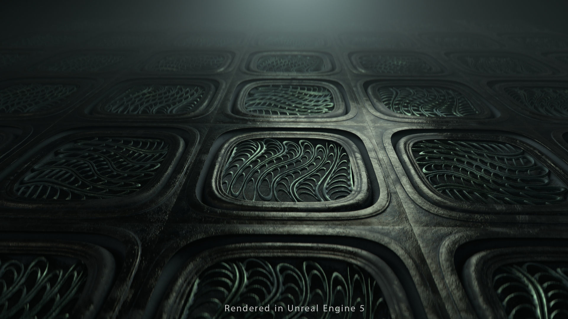 Vintage SciFi Pack VOL 12 Floor grate Low-poly 3D model_9