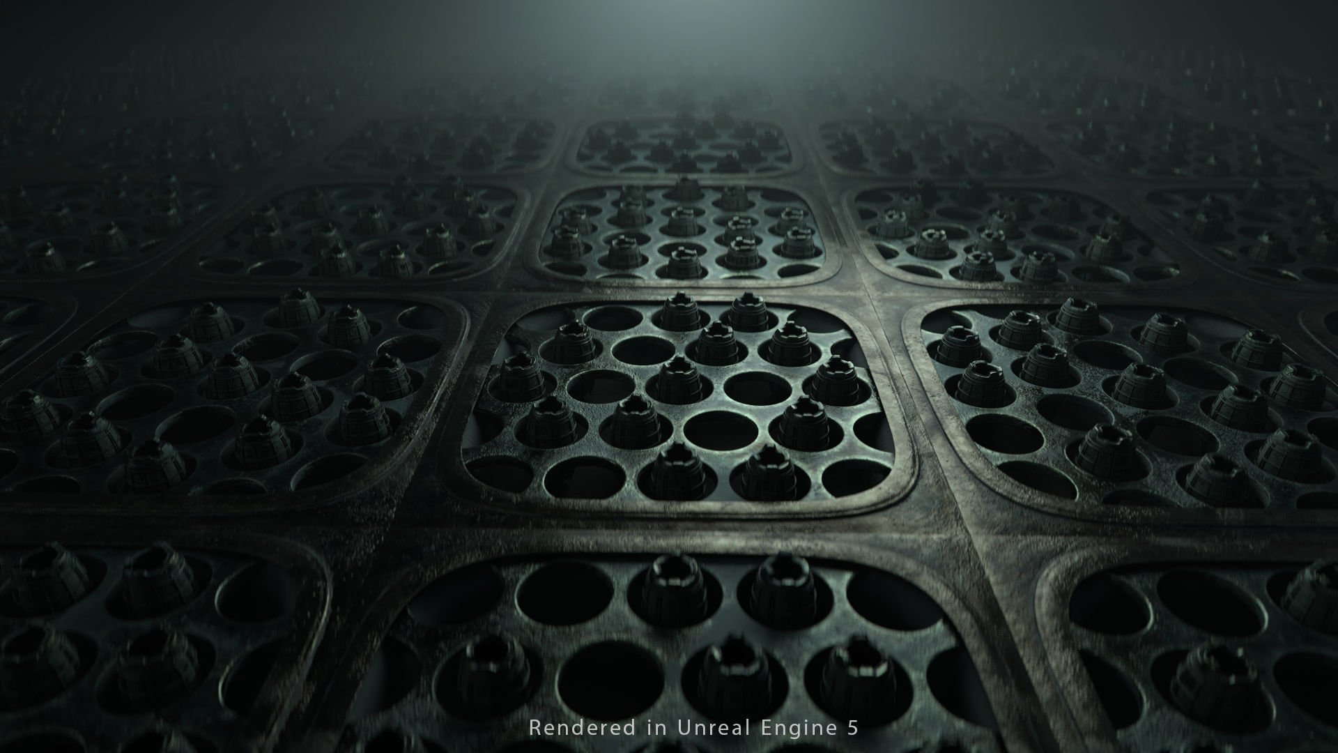 Vintage SciFi Pack VOL 12 Floor grate Low-poly 3D model_6