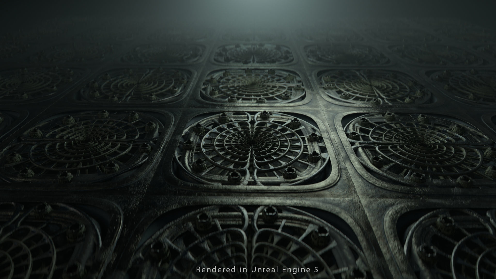 Vintage SciFi Pack VOL 12 Floor grate Low-poly 3D model_8