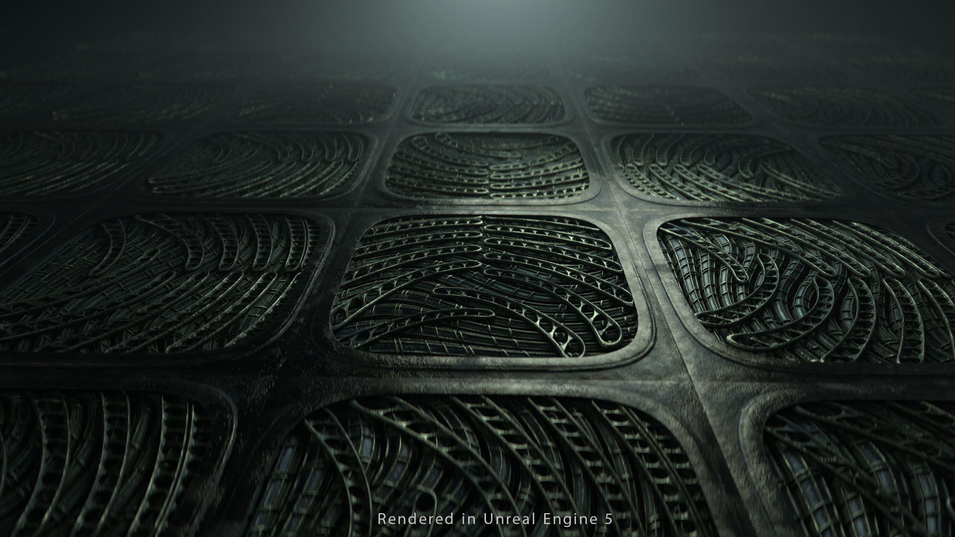 Vintage SciFi Pack VOL 12 Floor grate Low-poly 3D model_2