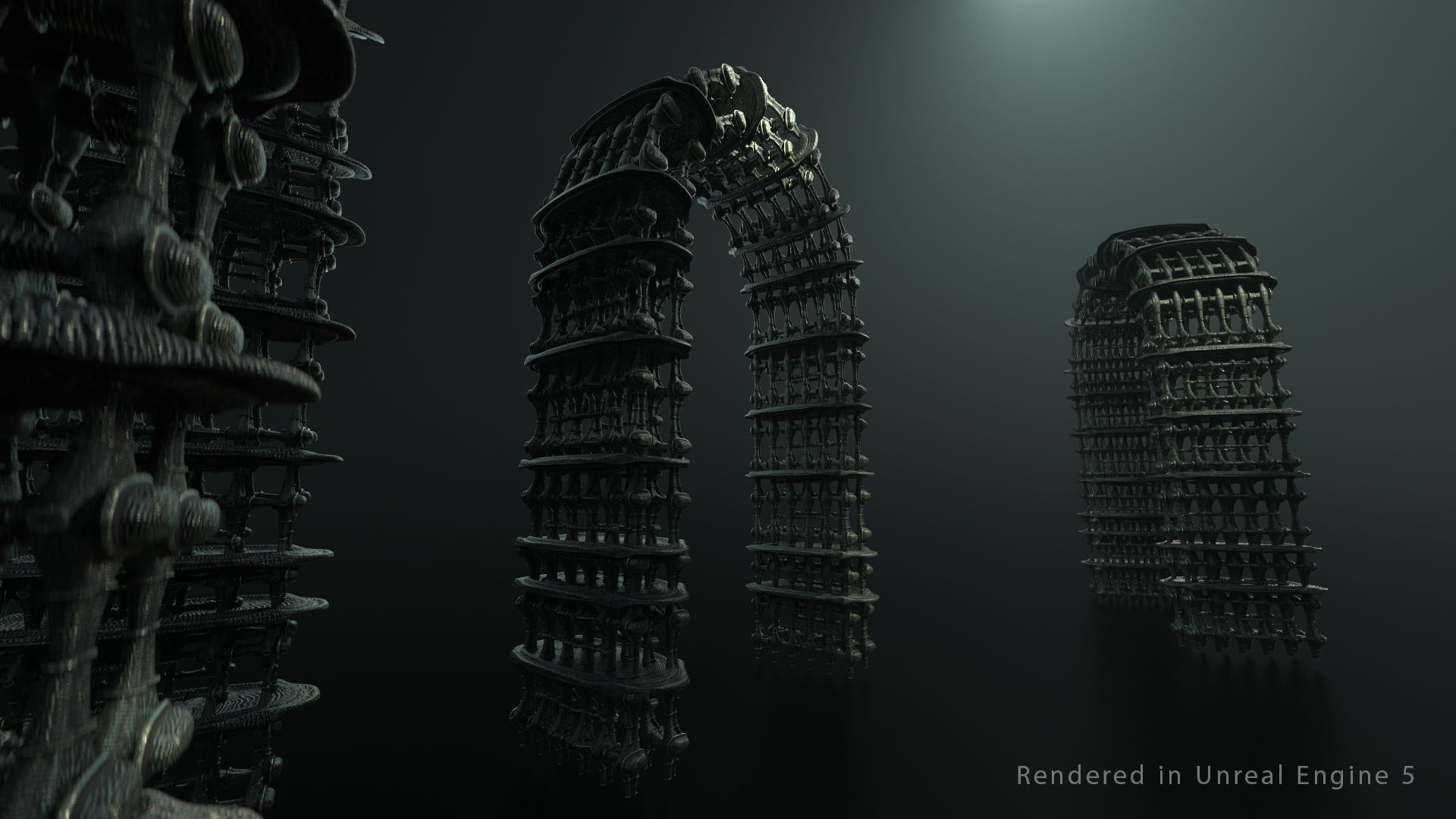 Vintage SciFi Pack VOL 13 Column 3D model_5