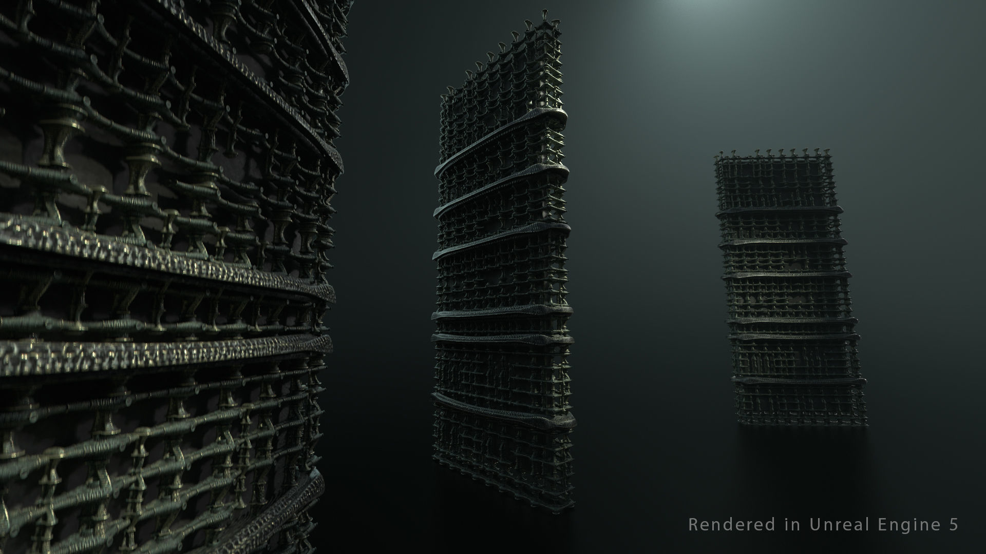 Vintage SciFi Pack VOL 13 Column 3D model_11