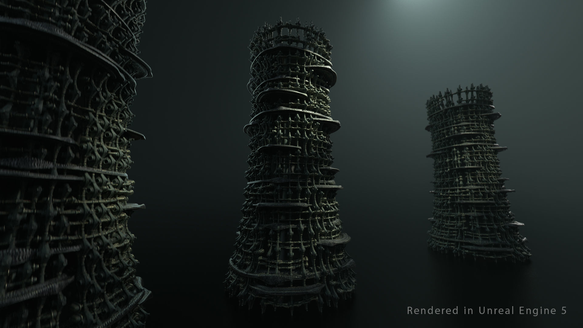 Vintage SciFi Pack VOL 13 Column 3D model_4