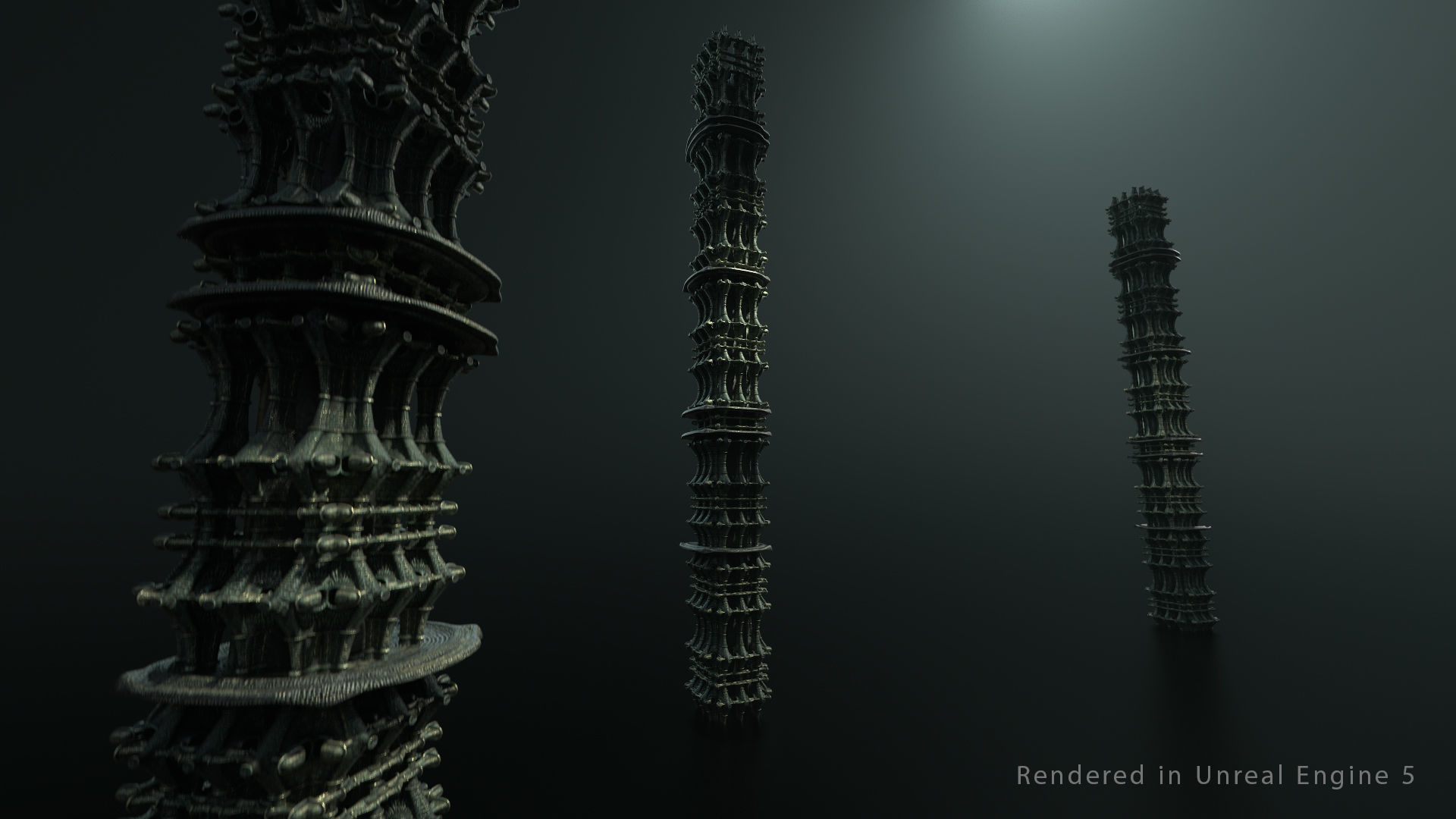 Vintage SciFi Pack VOL 13 Column 3D model_10