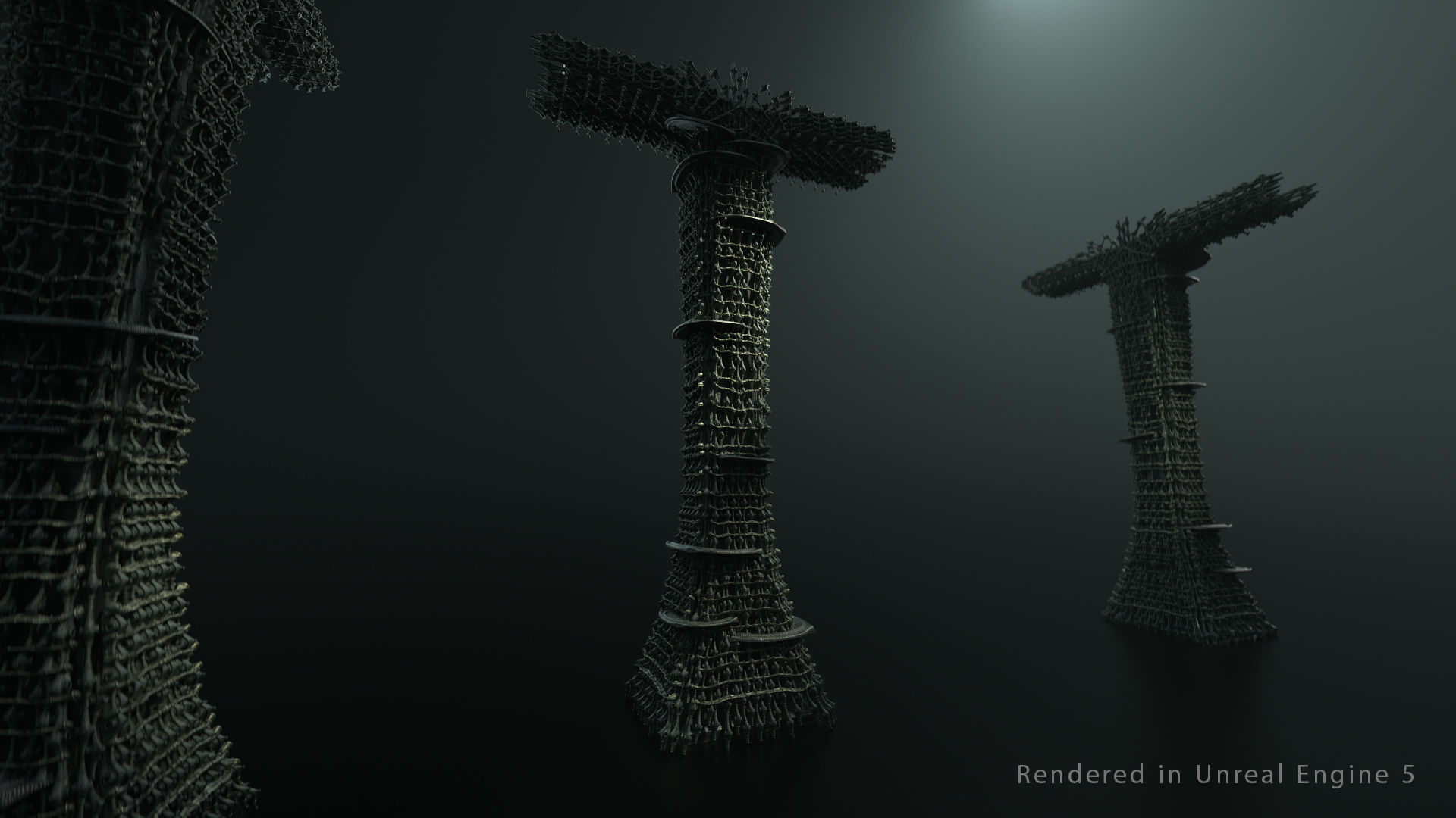 Vintage SciFi Pack VOL 13 Column 3D model_8