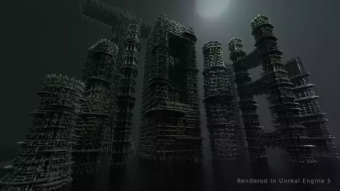 Vintage SciFi Pack VOL 13 Column 3D model