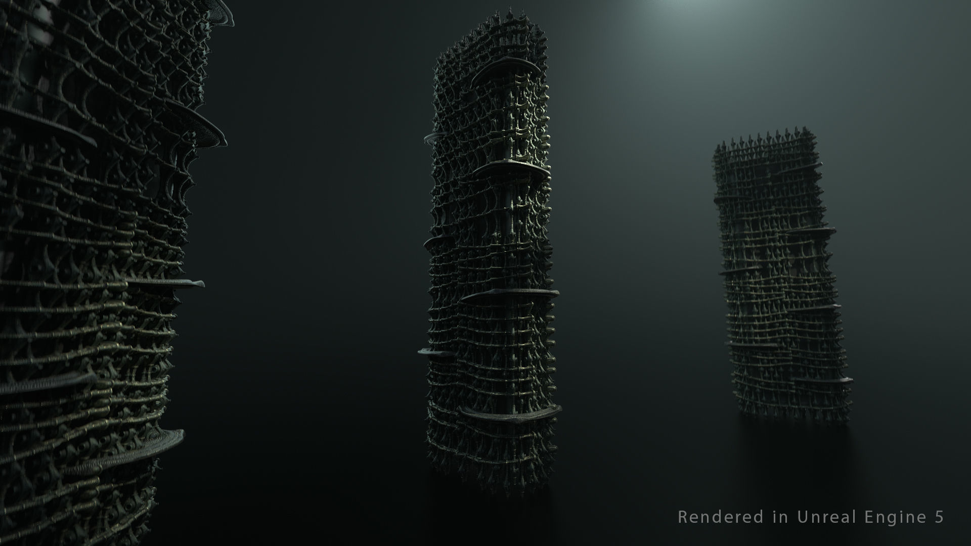 Vintage SciFi Pack VOL 13 Column 3D model_7