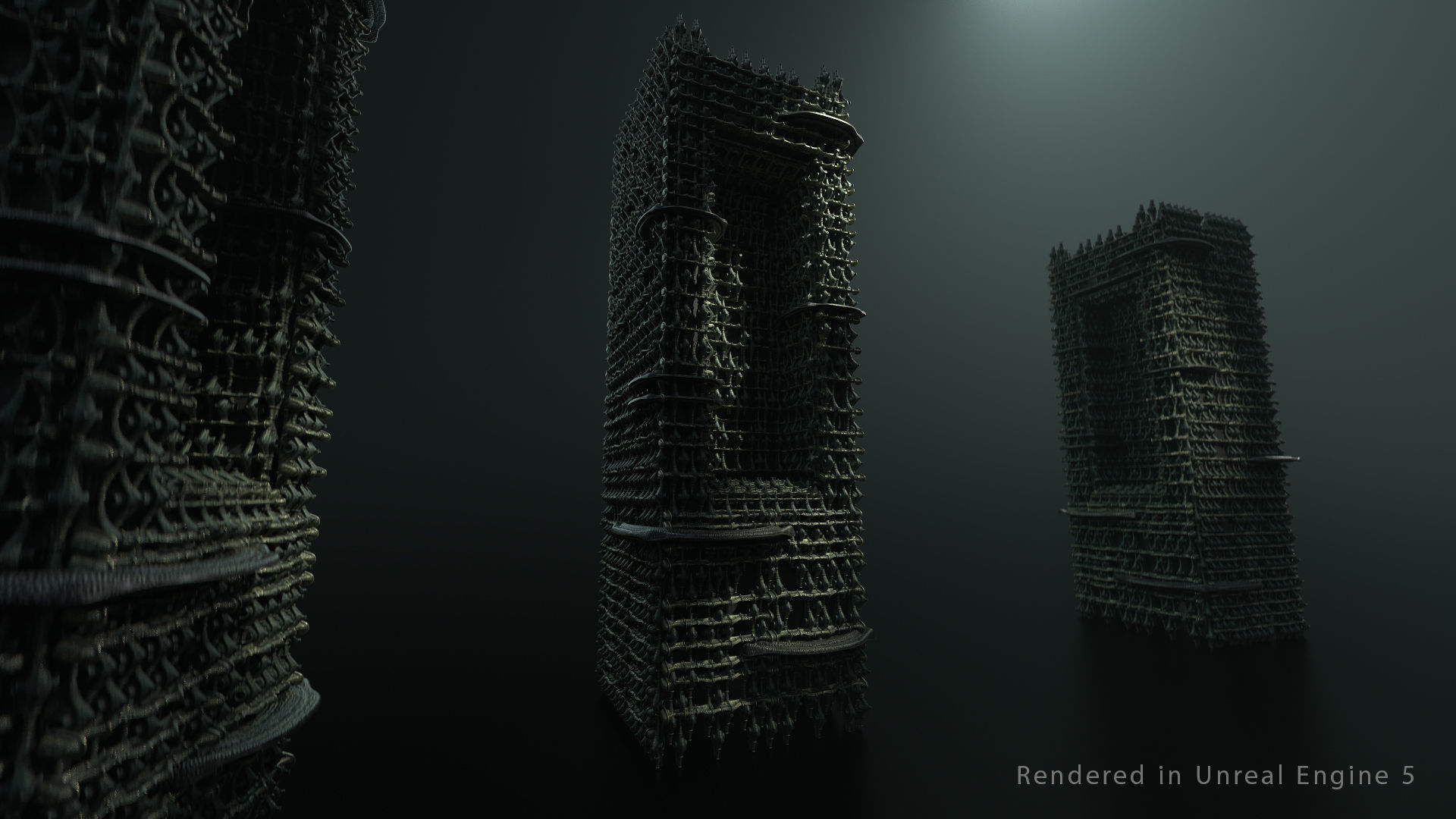 Vintage SciFi Pack VOL 13 Column 3D model_2