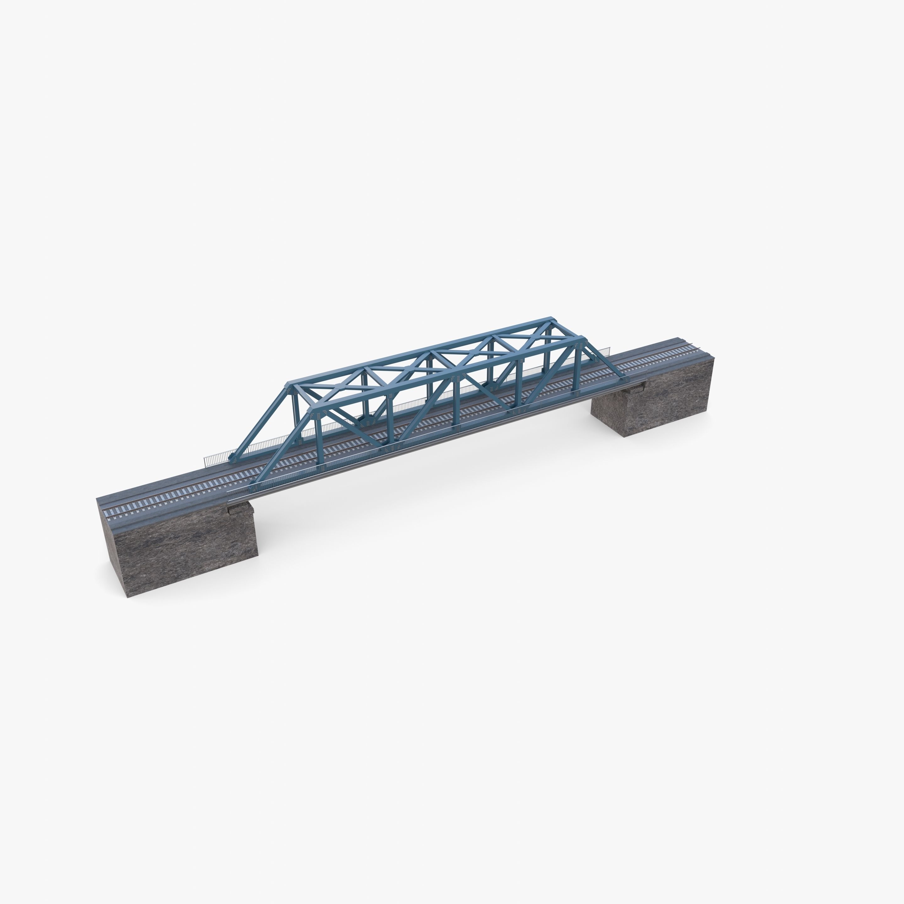 Bridge v1 Low-poly 3D model_9