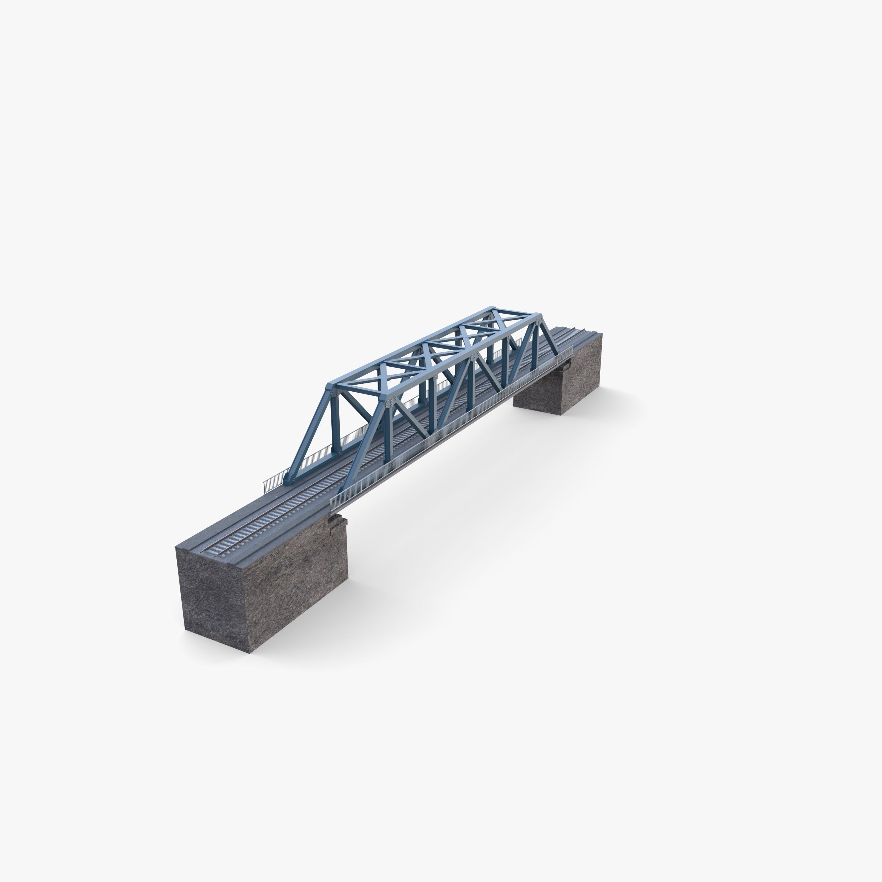 Bridge v1 Low-poly 3D model_6