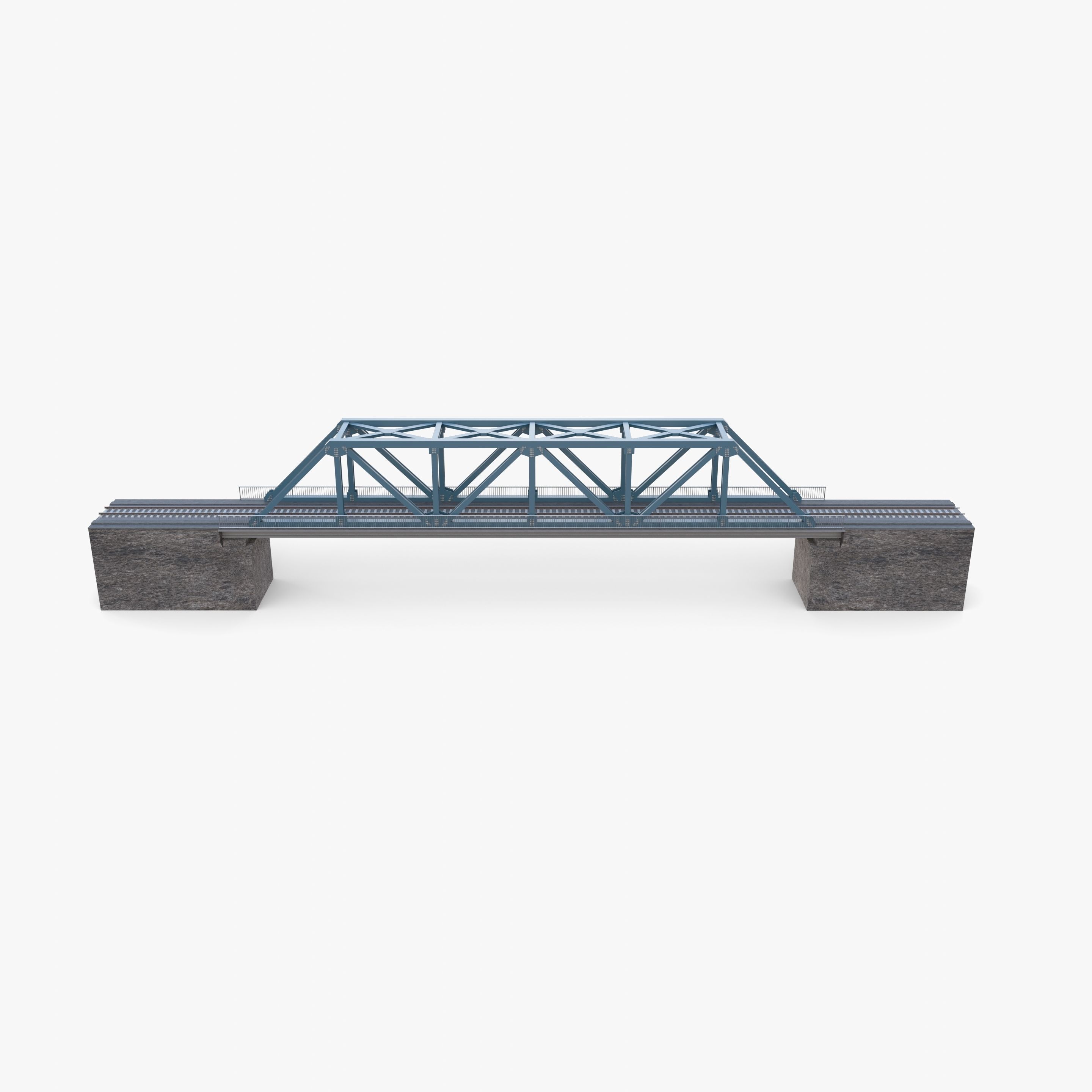 Bridge v1 Low-poly 3D model_4