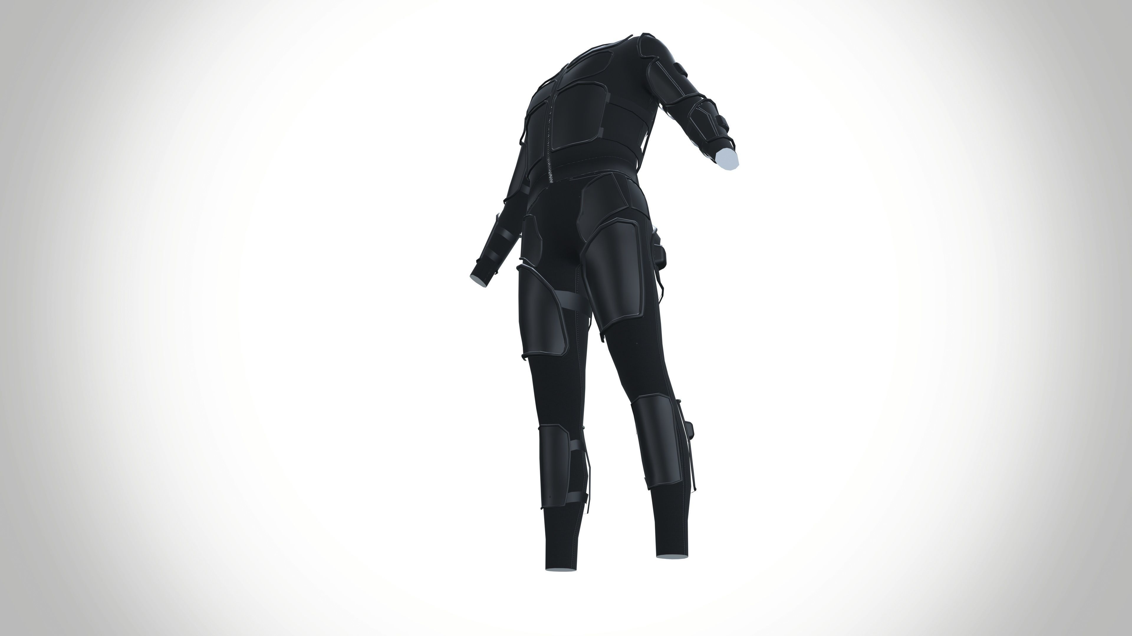 VR Haptic Body Suit 3D model_10
