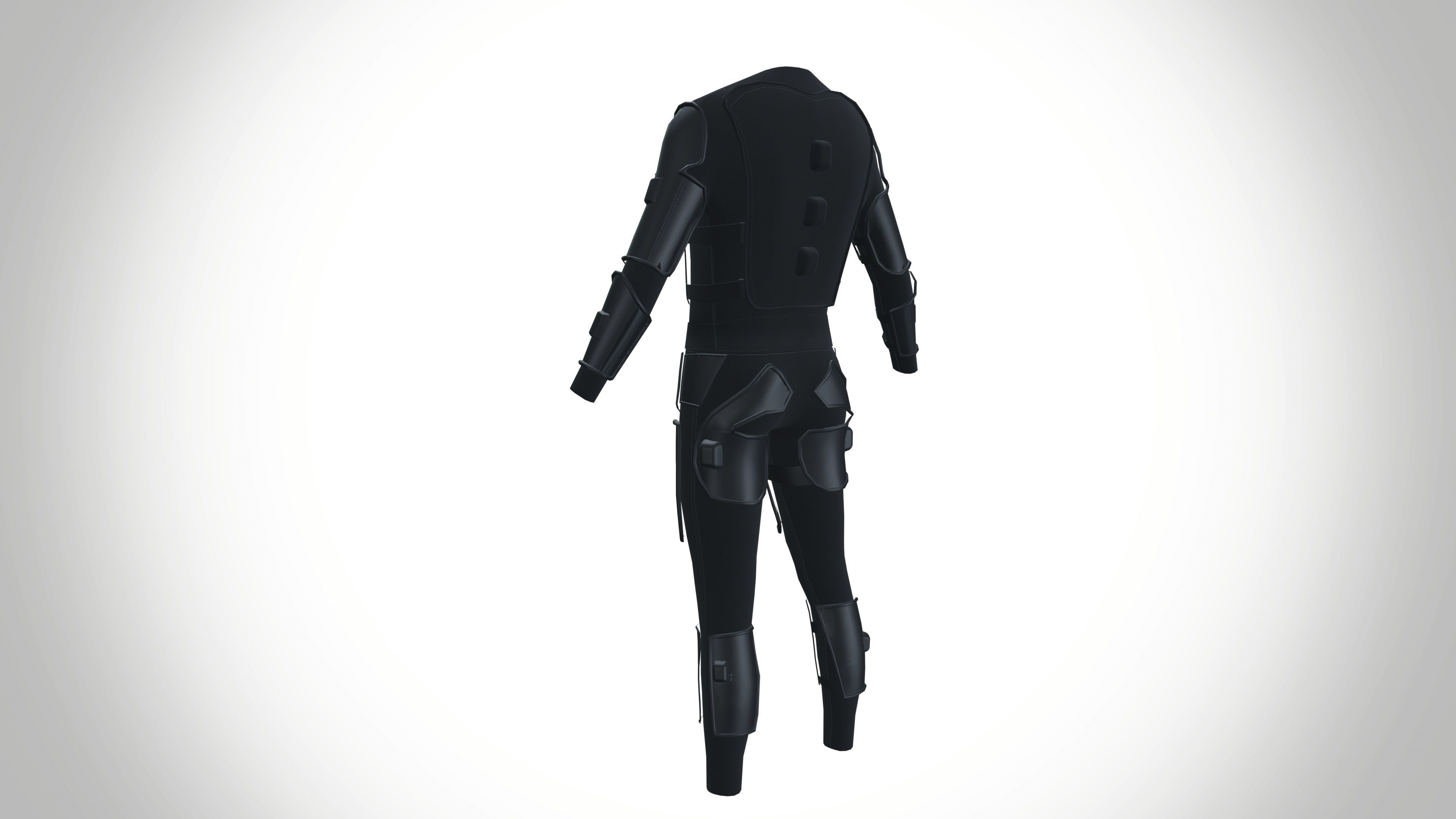 VR Haptic Body Suit 3D model_4
